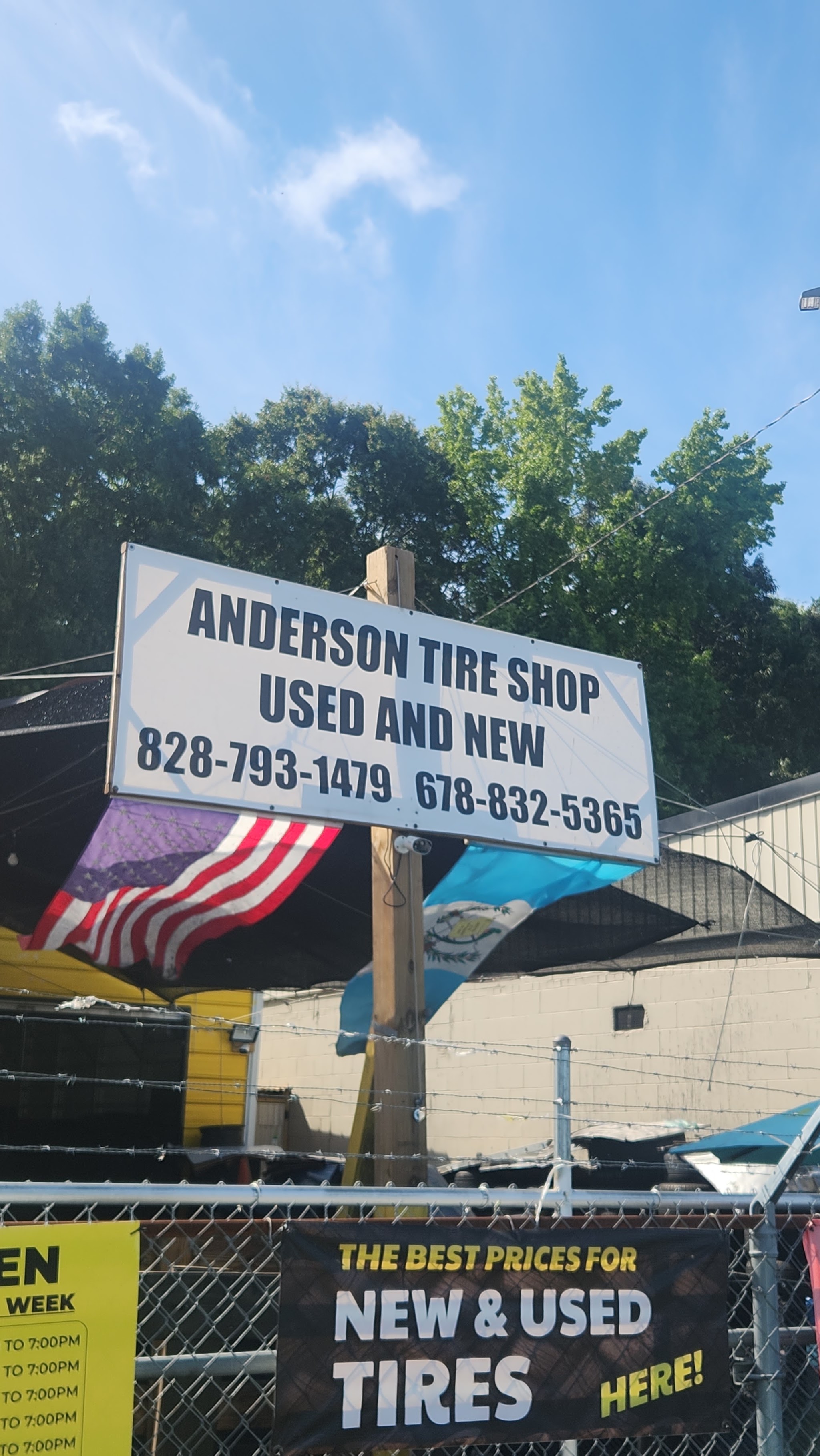 Our sign on S Murray Ave: the best prices for new and used tires